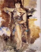 Jules Pascin Lucy wearing the roseal dress china oil painting reproduction